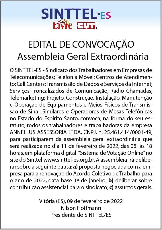 EDITAL ANNELLUS
