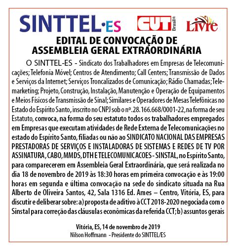 Edital-Sinttel-14112019-rede externa -sinstal