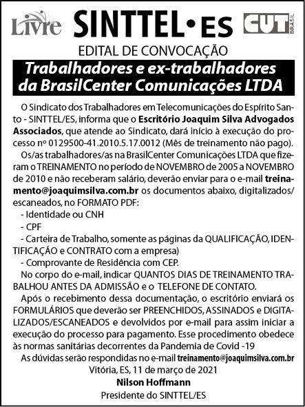 Edital-Sinttel-AT - processo BCC2