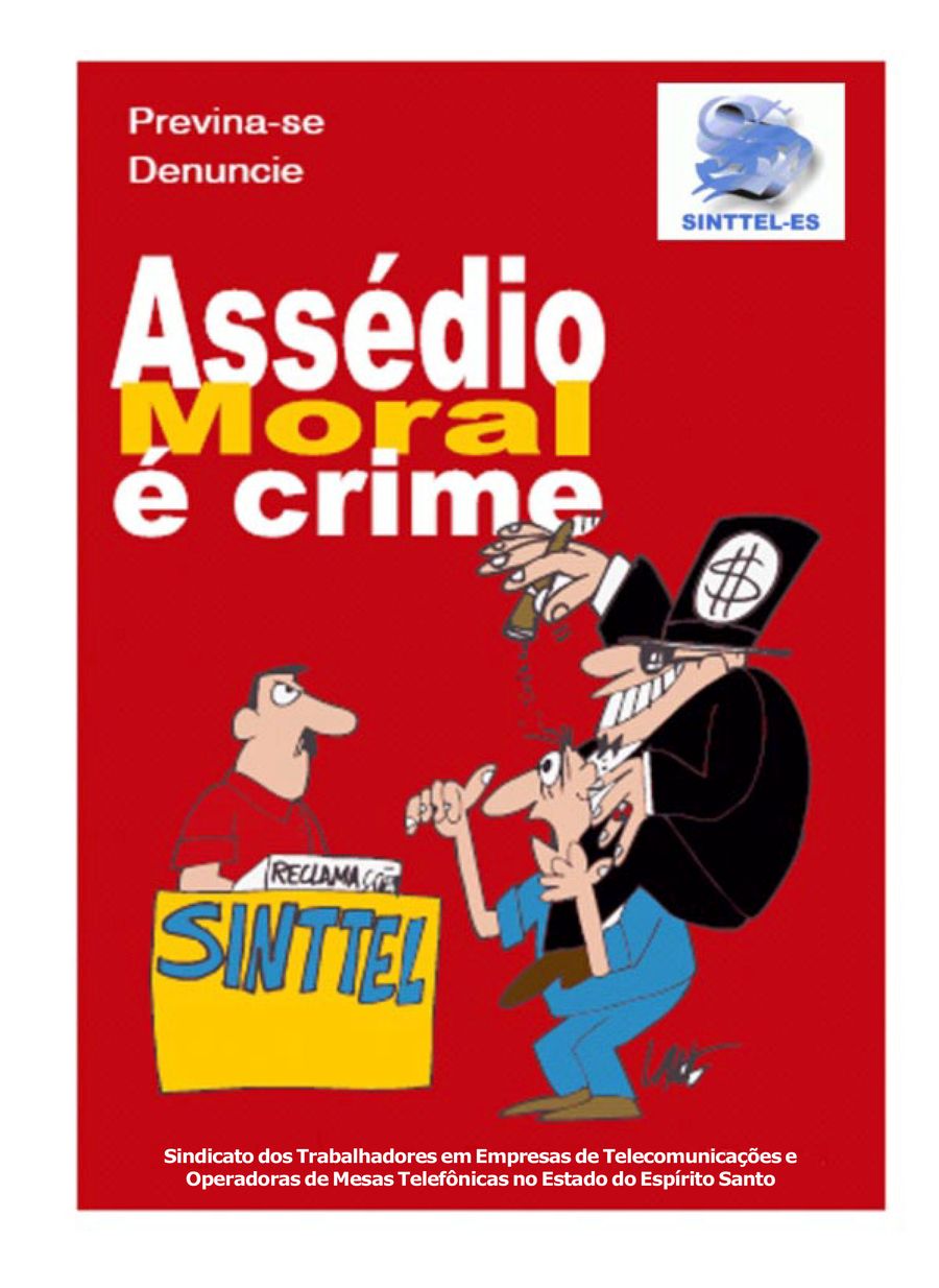 Capa: Cartilha de Assédio Moral