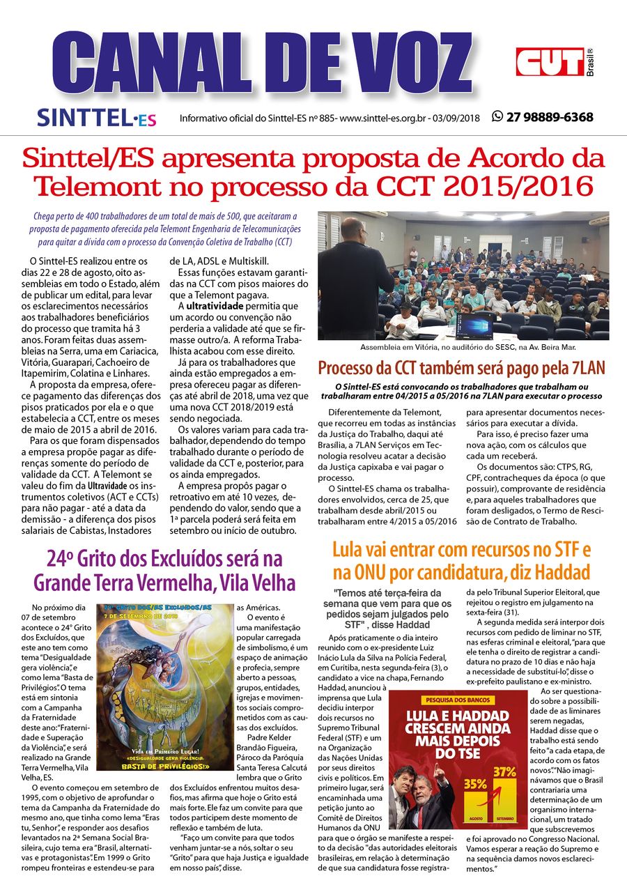Capa: Canal de Voz 885
