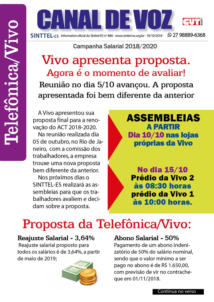 Capa: canal de voz 886