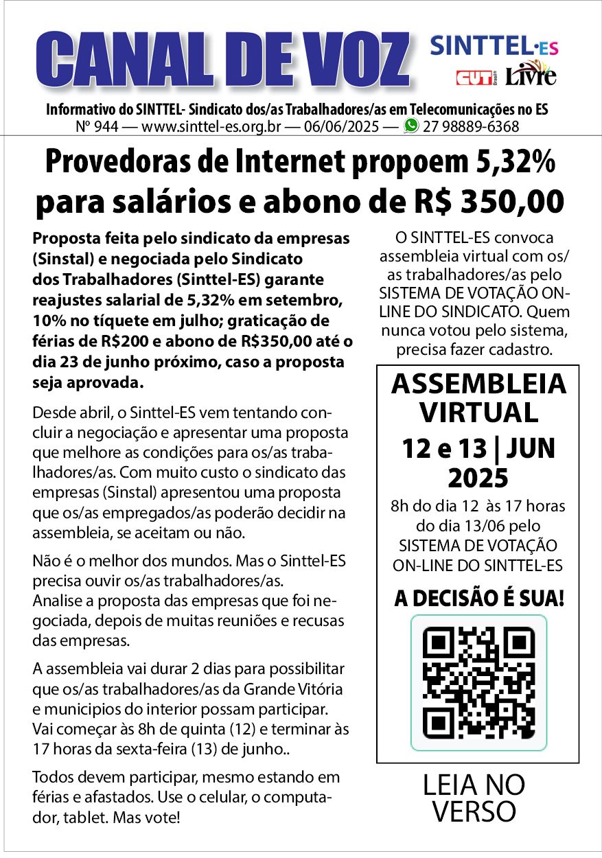 Capa: canal de voz 944