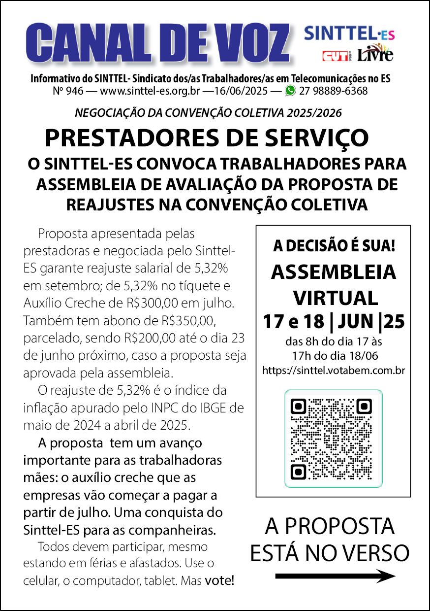 Capa: canal de voz 946