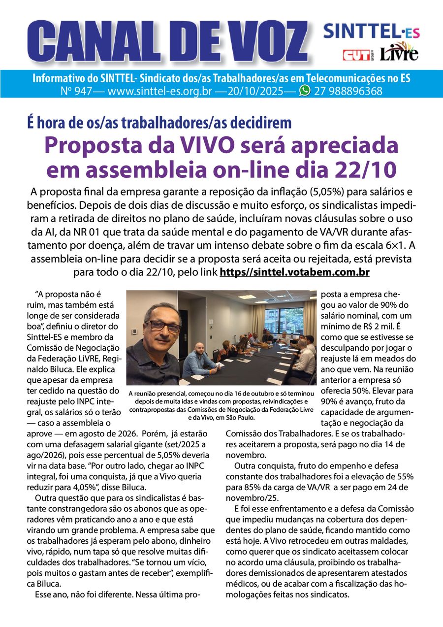 Capa: Canal de Voz 947