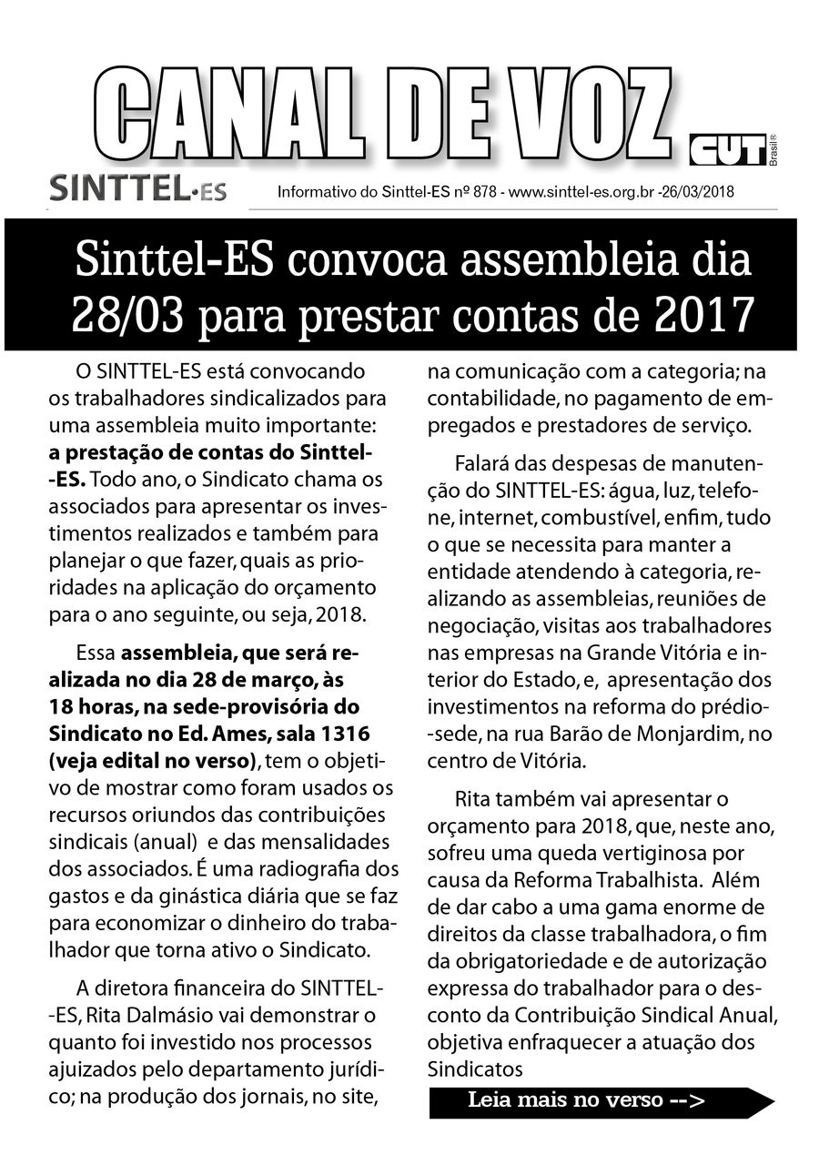 Capa: Canal de Voz 878
