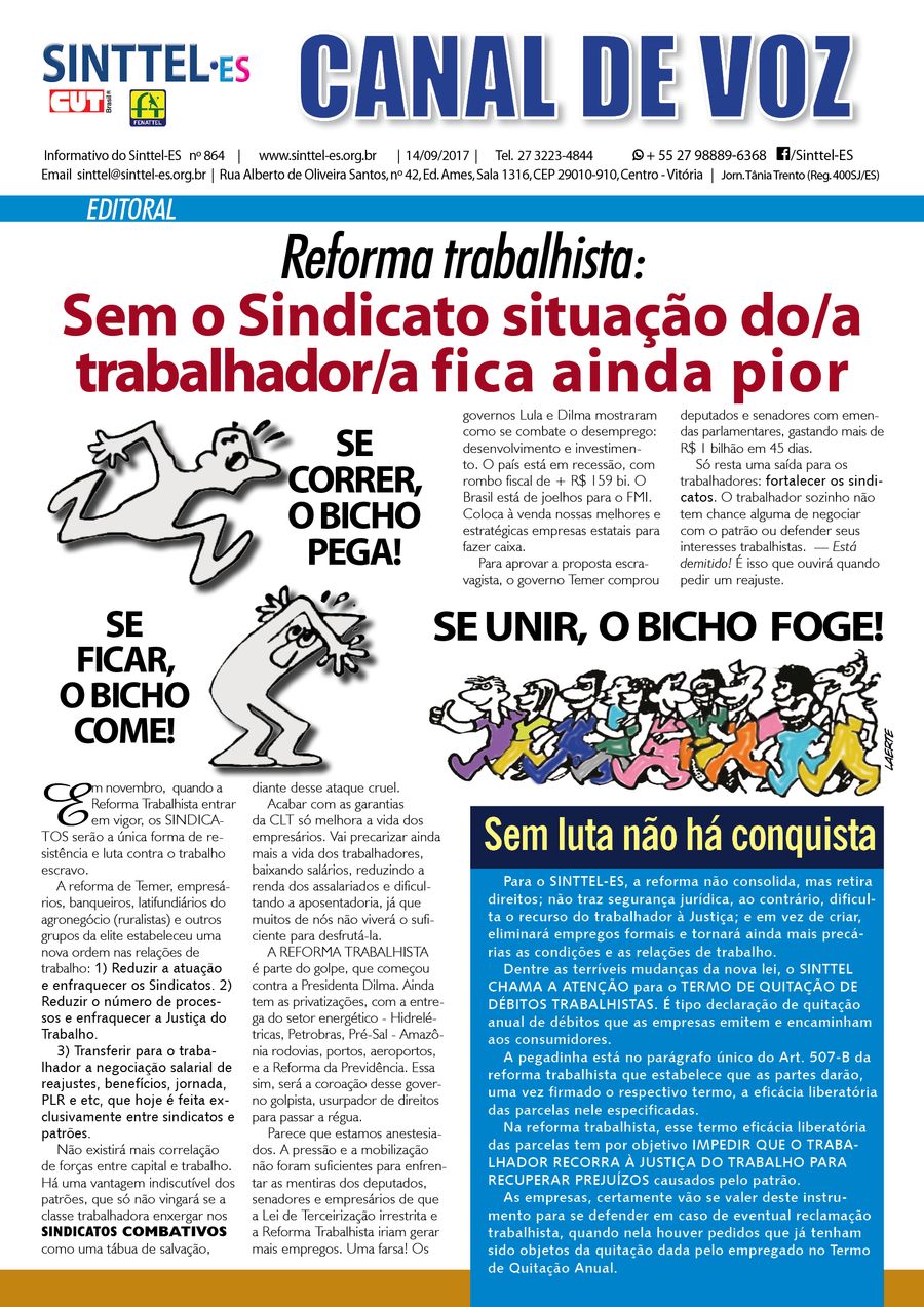 Capa: Canal de Voz nº 865