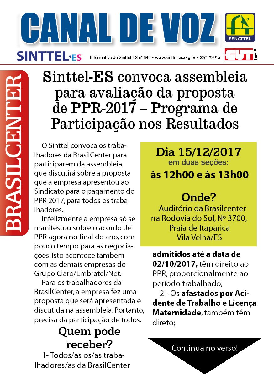Capa: Canal de Voz 870
