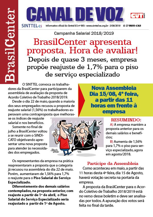 Capa: Canal de voz 883