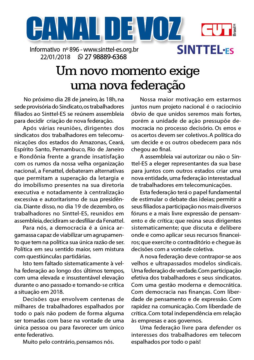 Capa: canal de voz 896