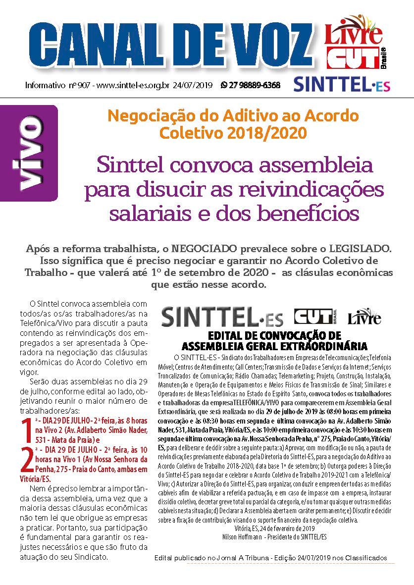 Capa: canal de voz 907