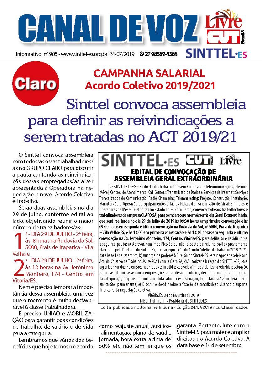 Capa: canal de voz 908