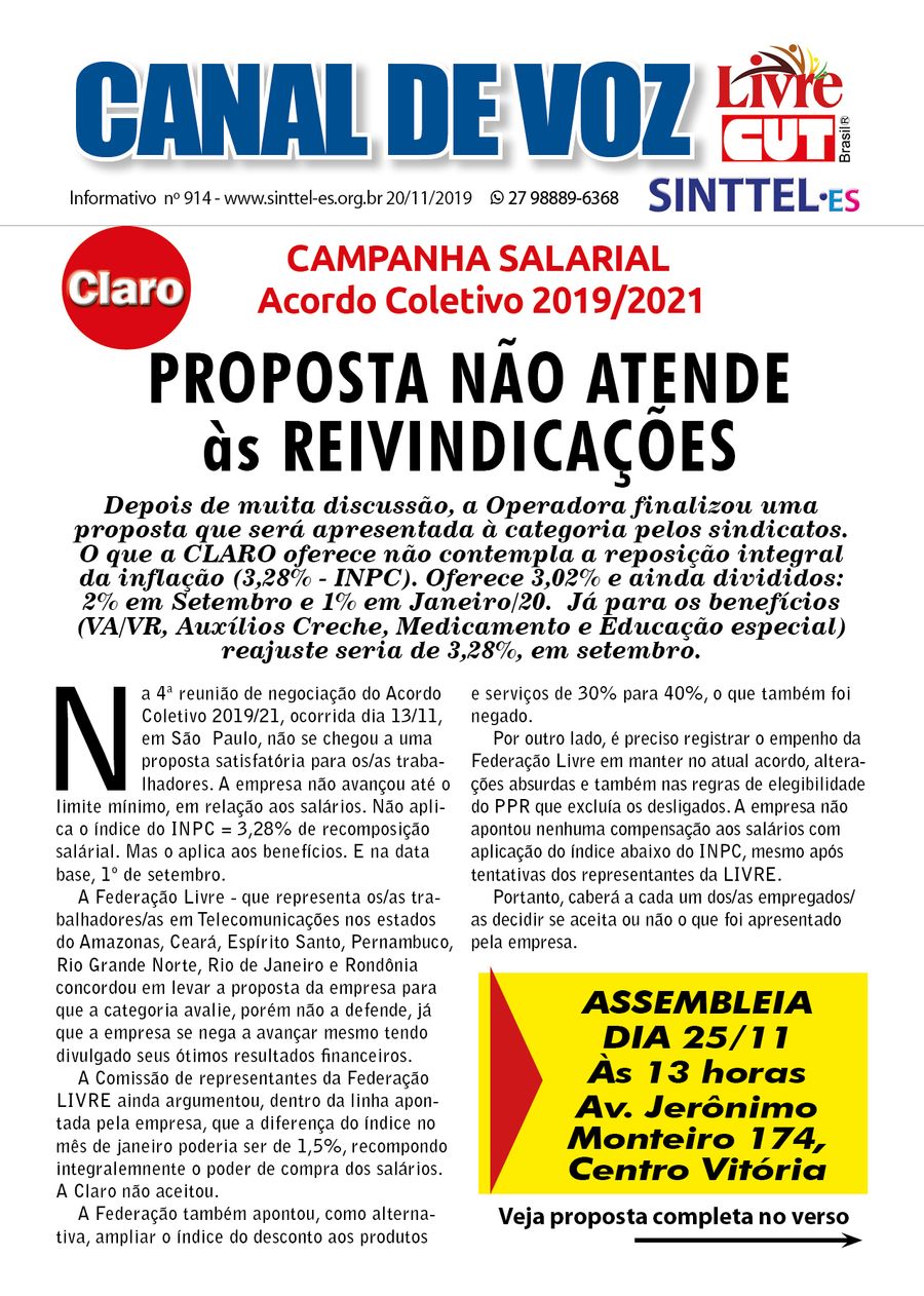 Capa: canal de voz 914