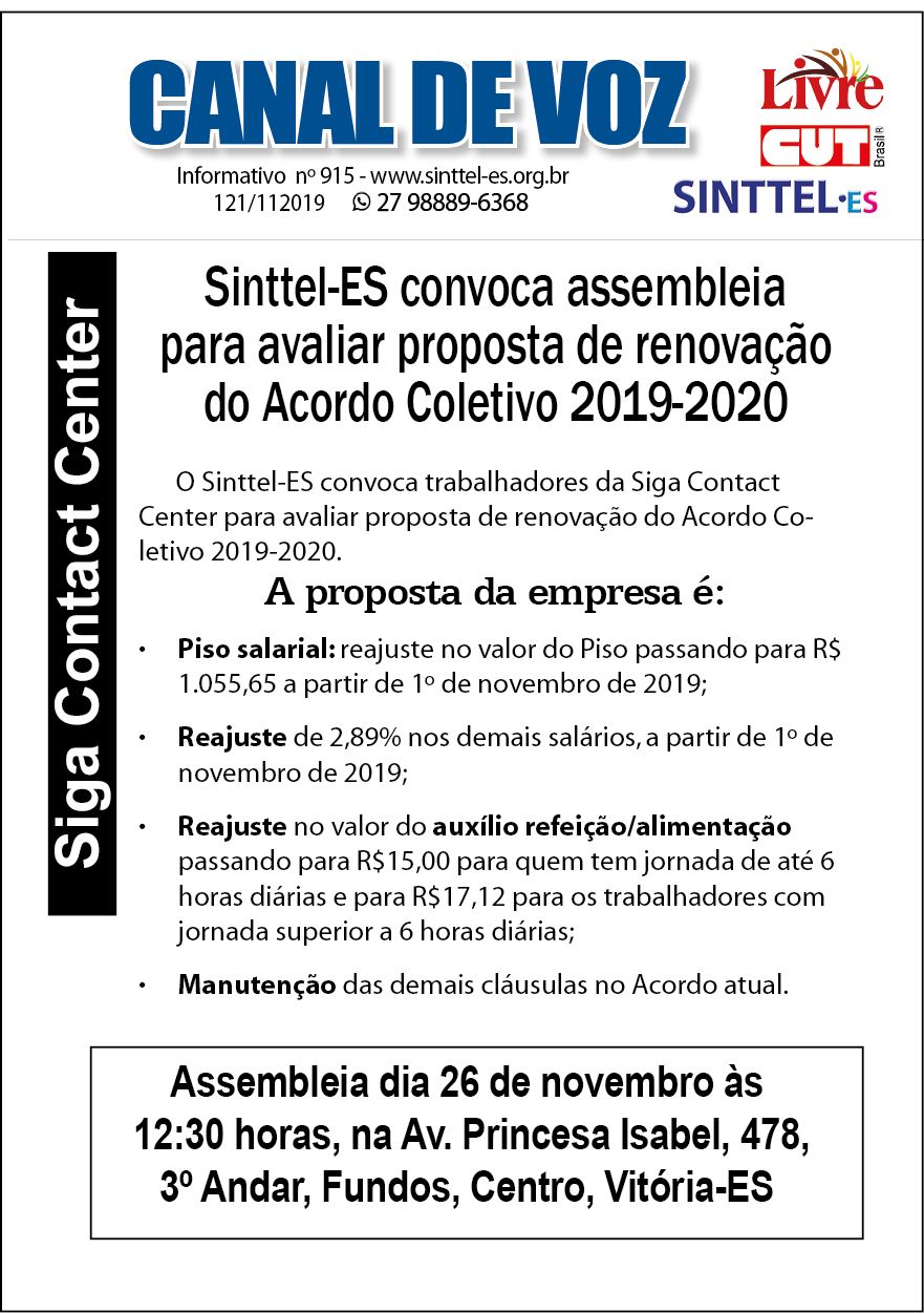 Capa: canal de voz 915