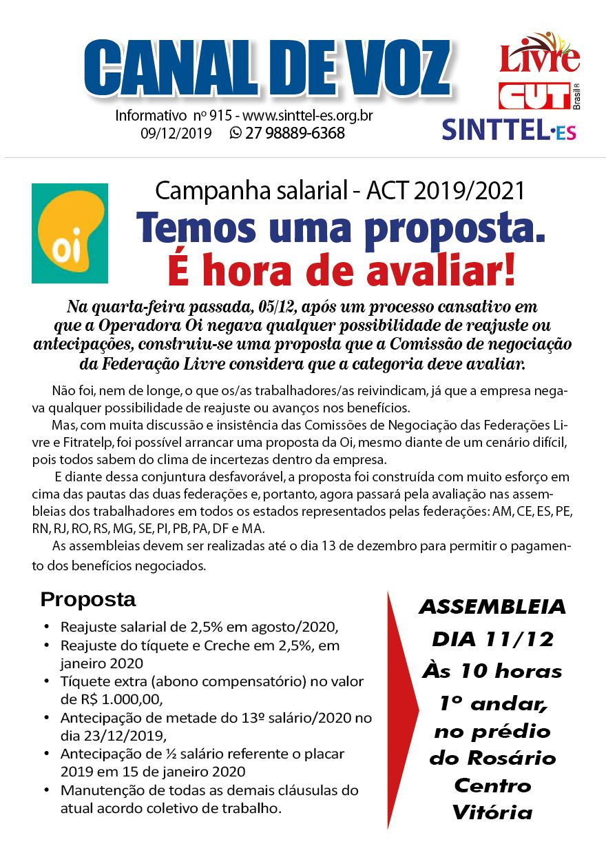 Capa: canal de voz 916