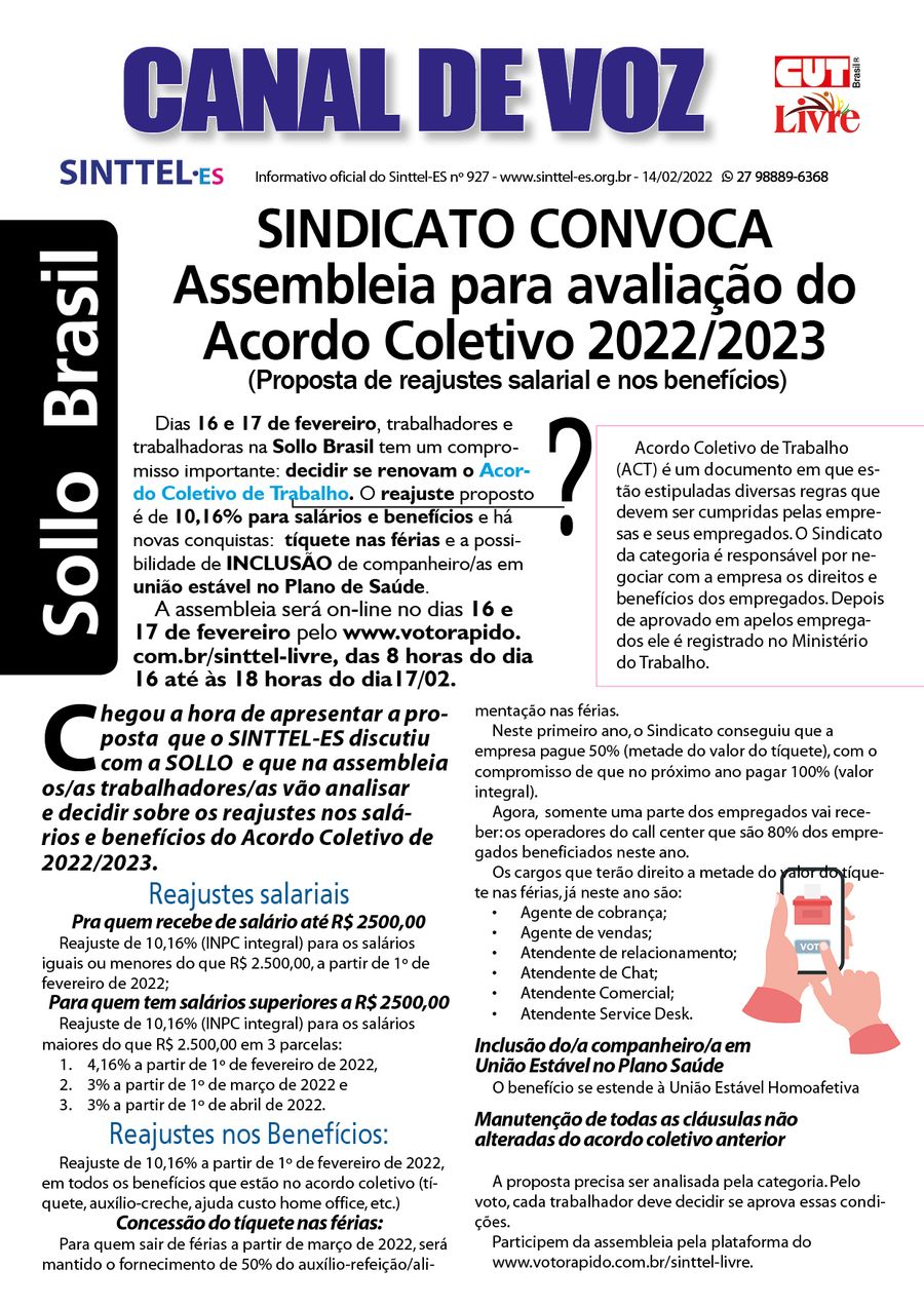 Capa: canla de voz 927
