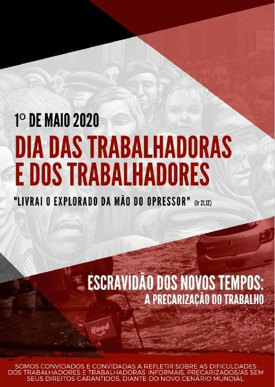 Capa: cartilha Escravidão dos Novos Tempos