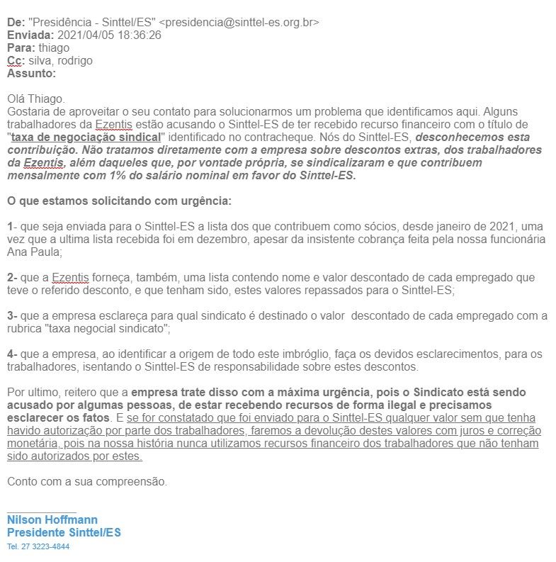email nilson ezentis