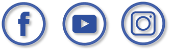 icones redes sociais face, inst e YT