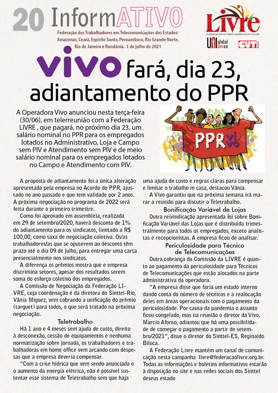 Capa: lIVRE 20 - PPR VIVO