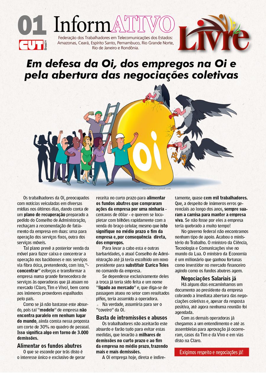 Capa: Jornal 1 - Livre