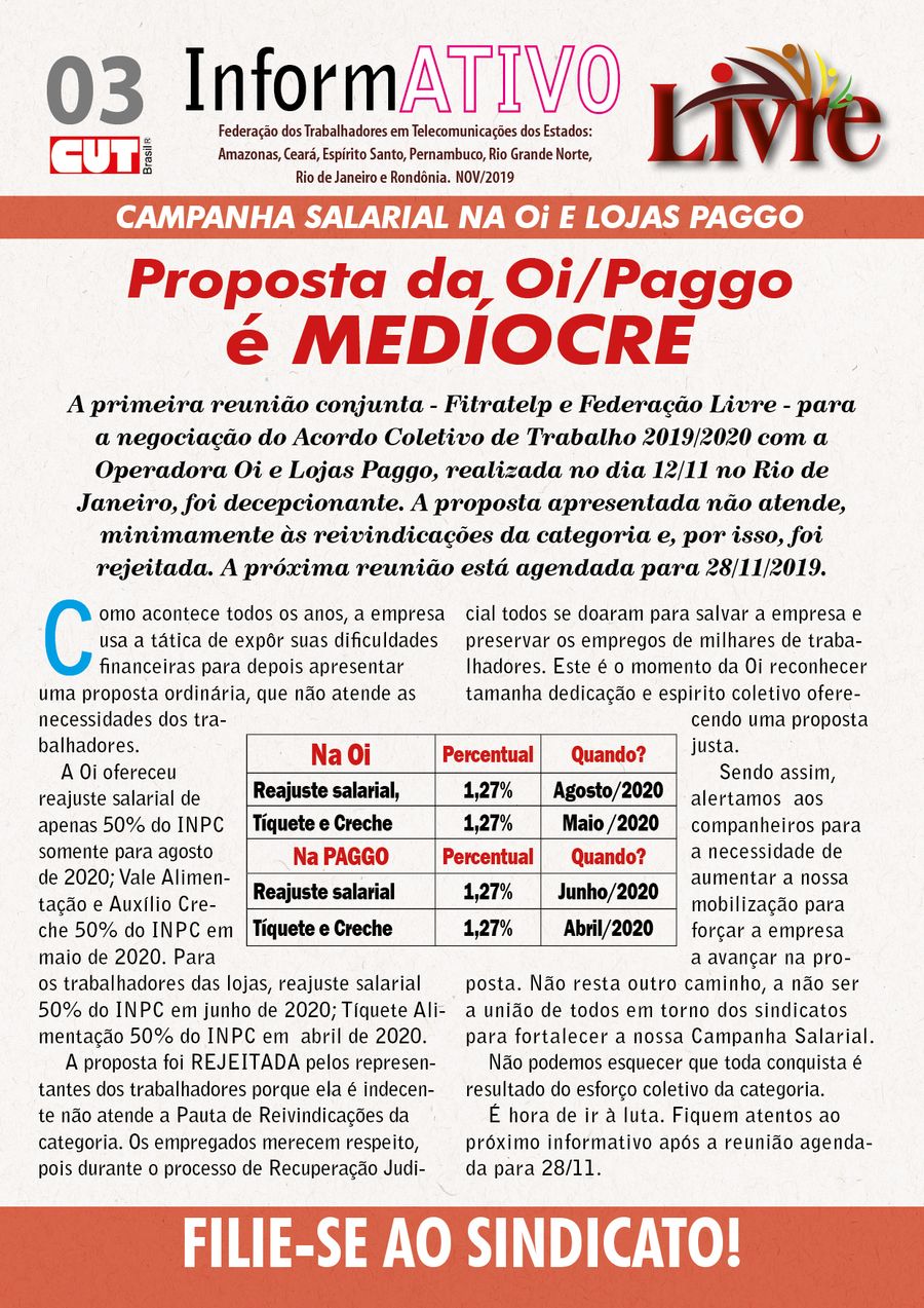 Capa: Livre - oi