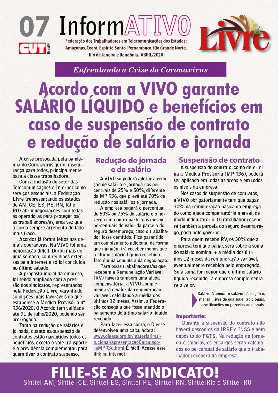 Capa: jornal 7 vivo