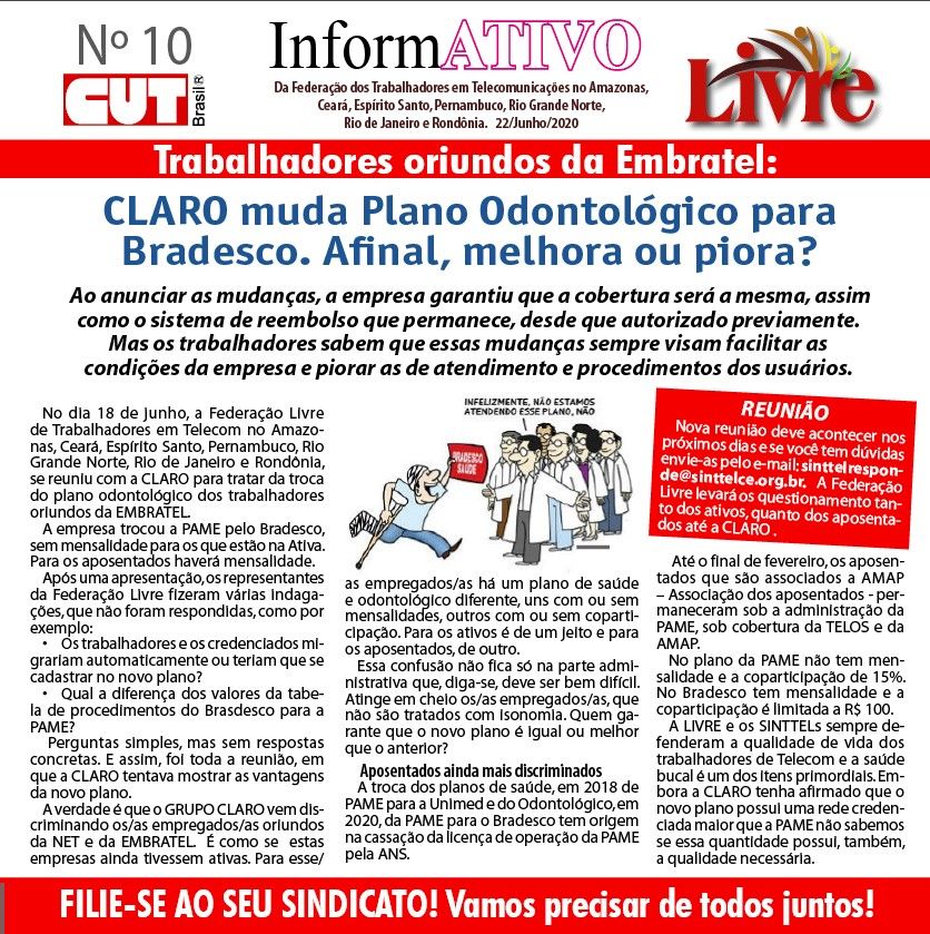 Capa: jornal livre 10