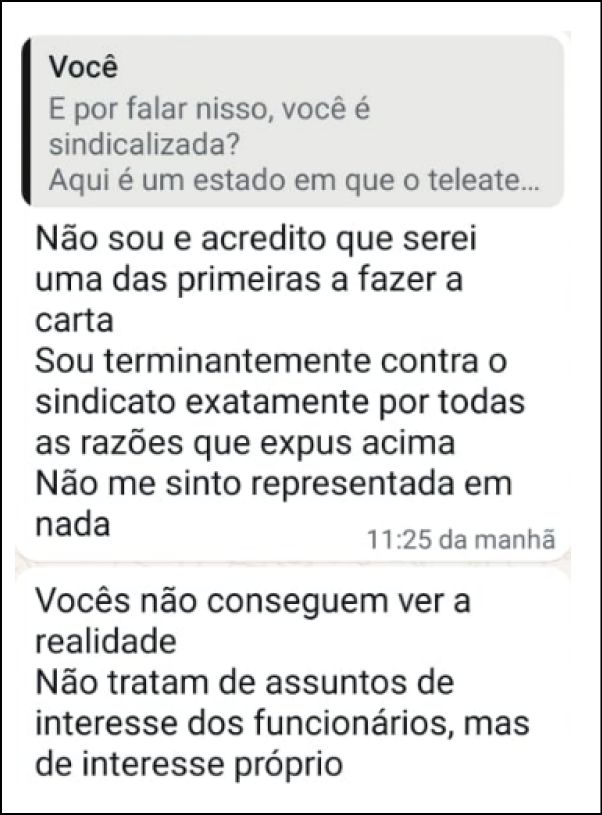 mensagem whatsApp