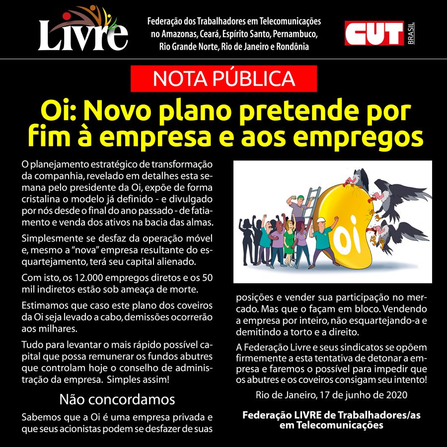 nota publica -dvisao oi