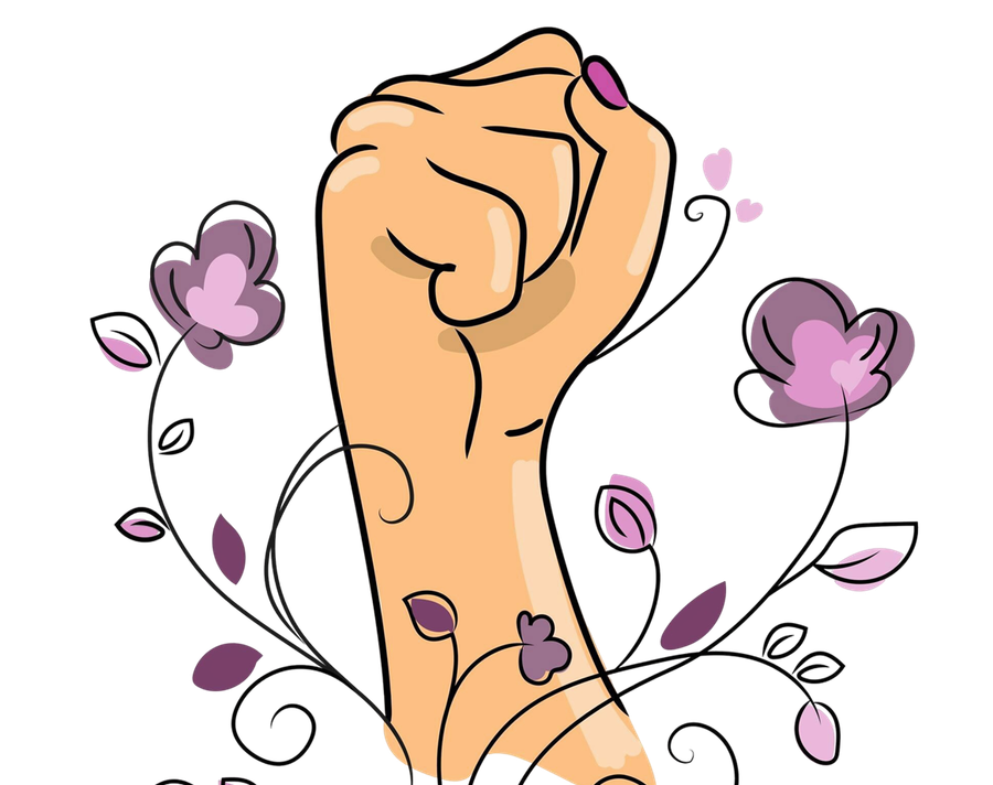 punho-da-mulherconceito-de-igualdade-poder-das-meninas-e-forca-das-mulheresilustracao-vetorial